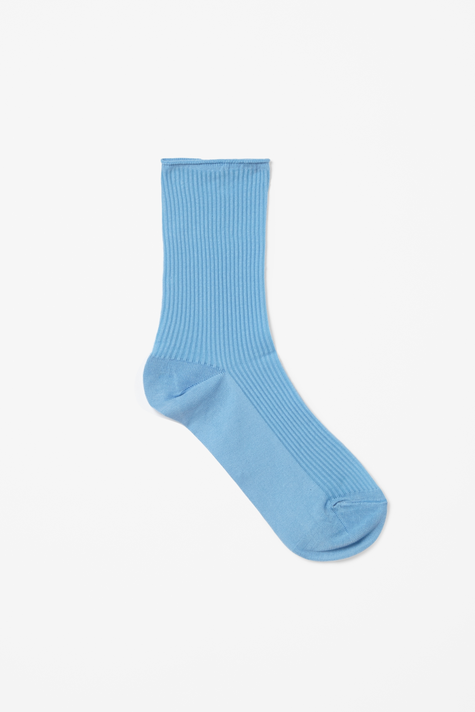Cos Ribbed Ankle Socks in Blue (Light Blue) | Lyst