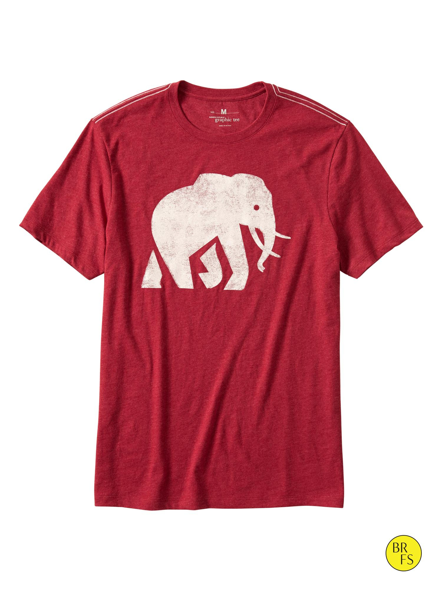 Banana republic Factory Graphic Tee in Red for Men (Sled) Lyst