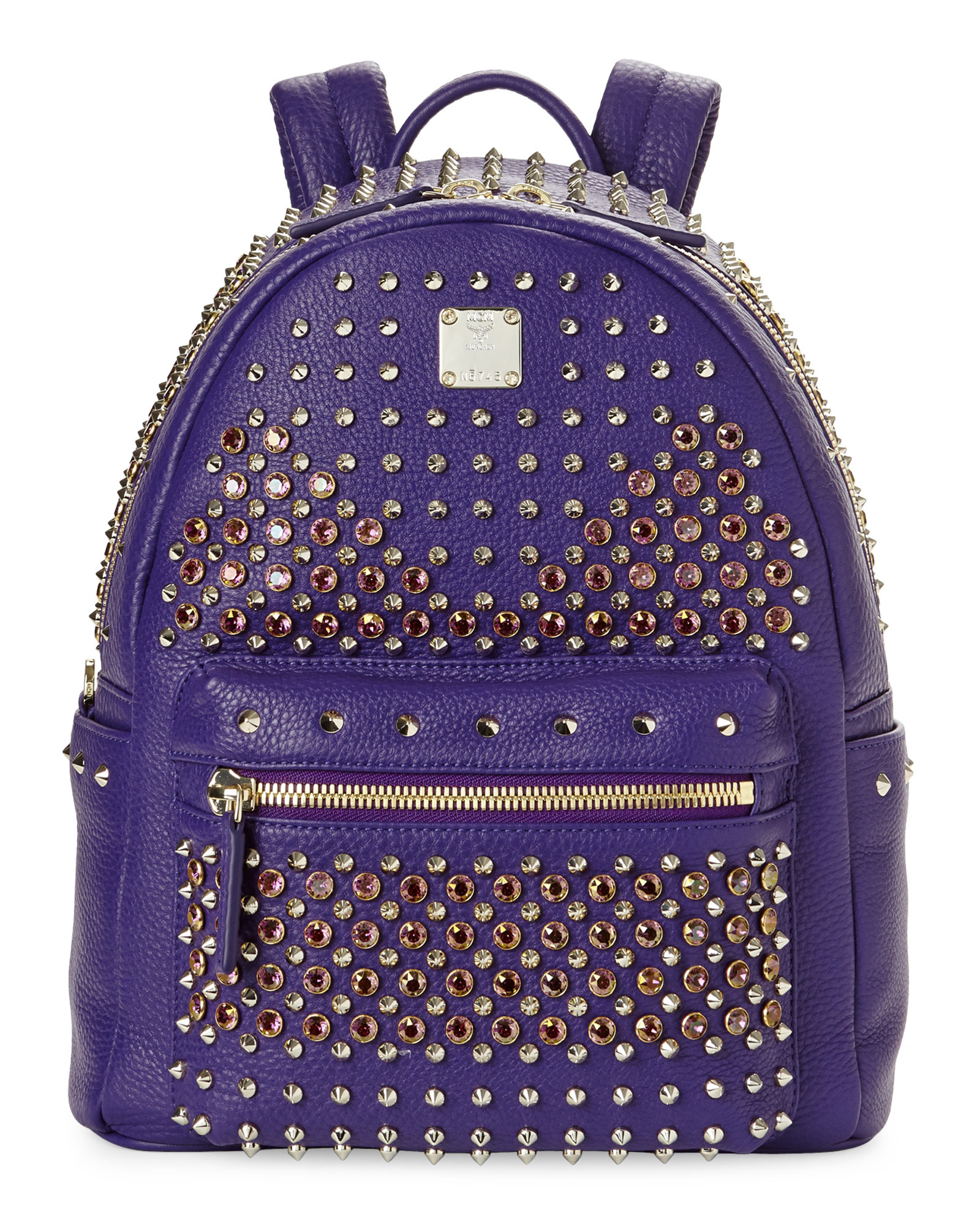 MCM Purple Diamond Stark Large Backpack Lyst