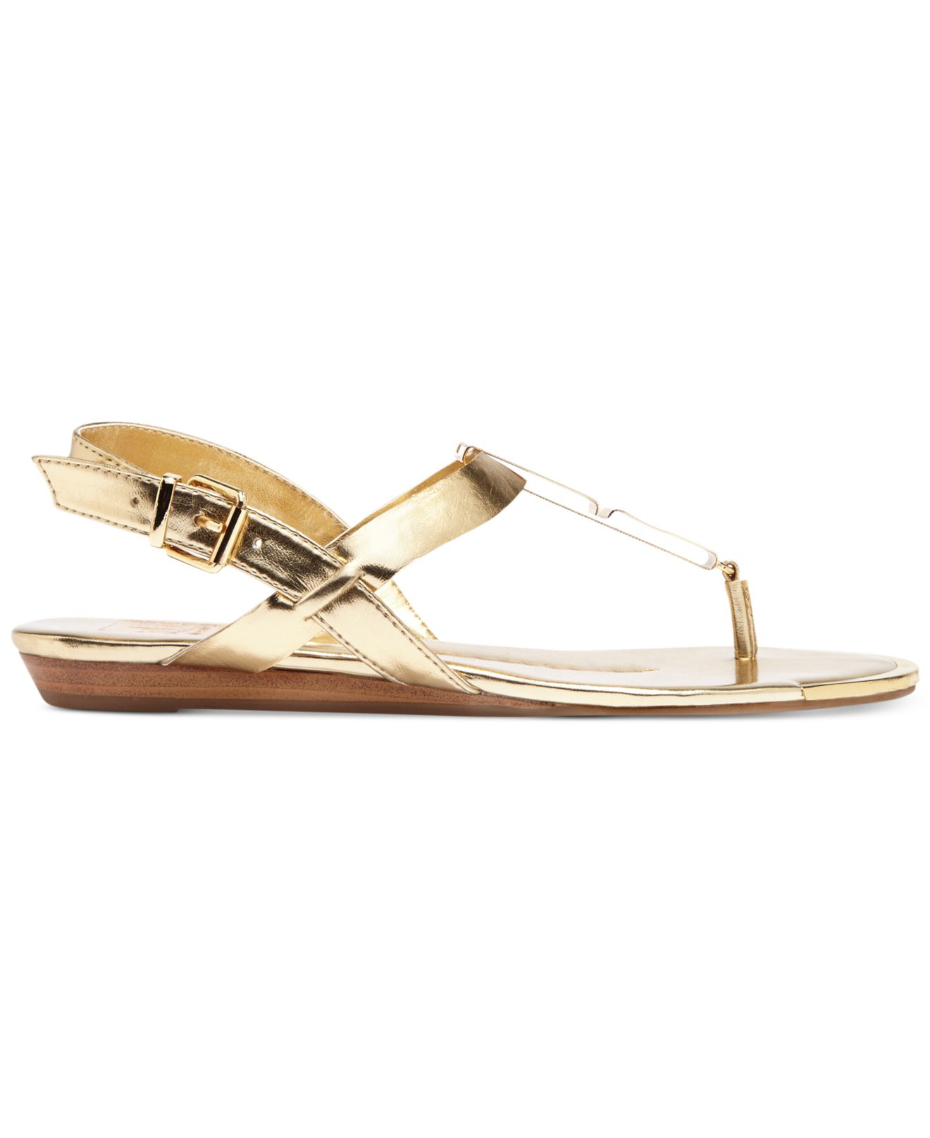 Lyst - Dolce Vita Dv By Abley Flat Thong Sandals in Metallic
