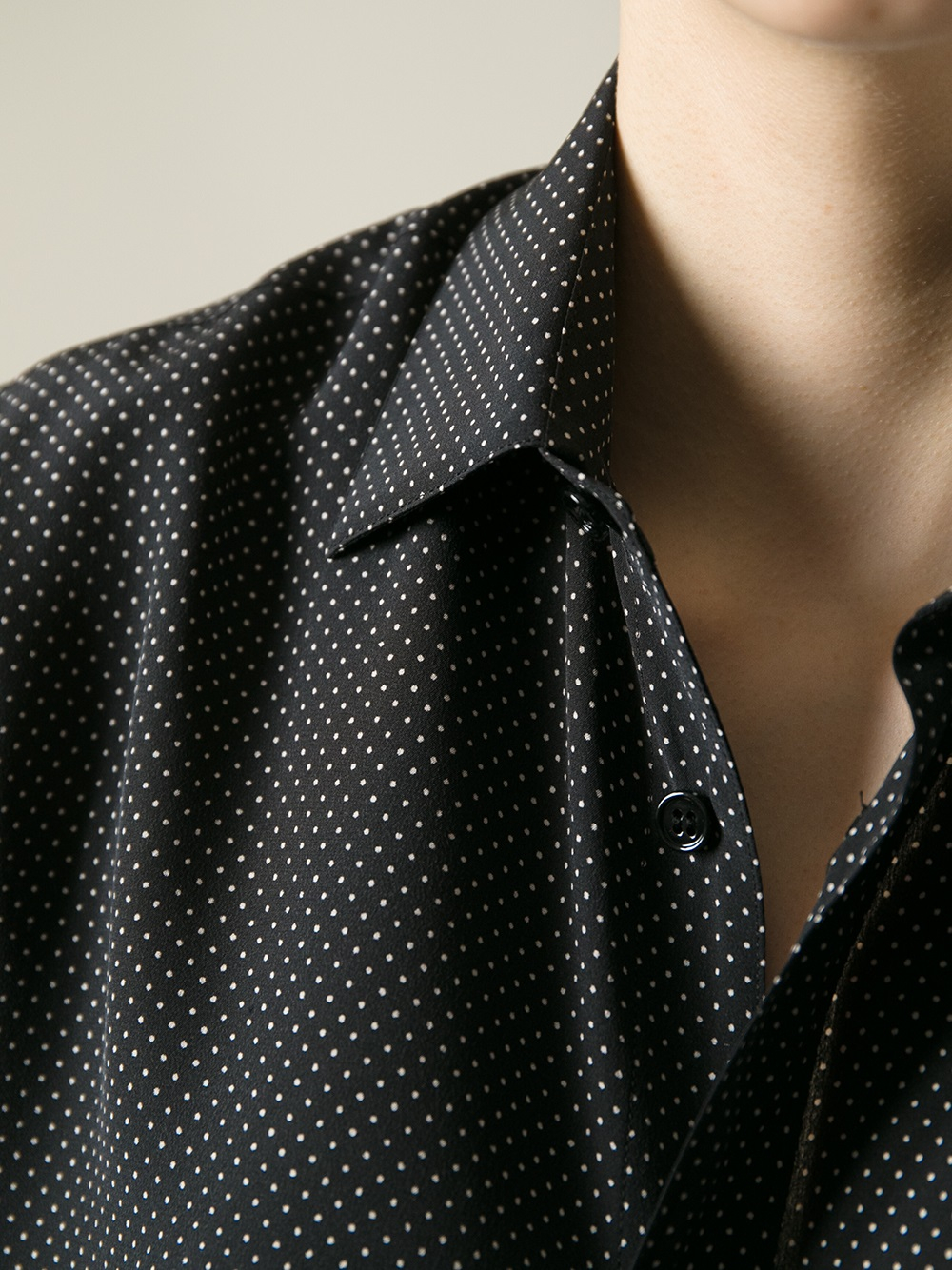 saint laurent dot shirt