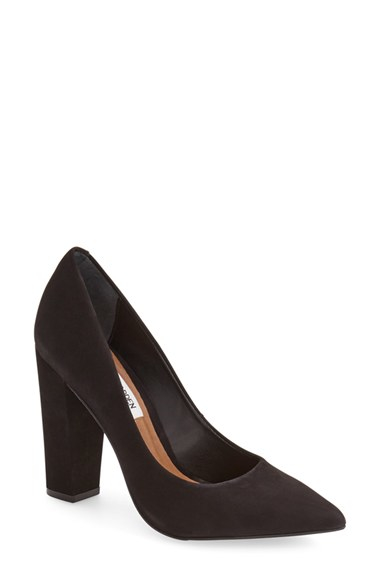 steve madden block heel pump