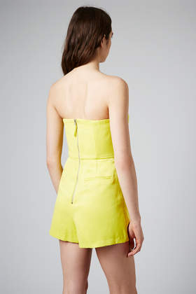 topshop yellow playsuit