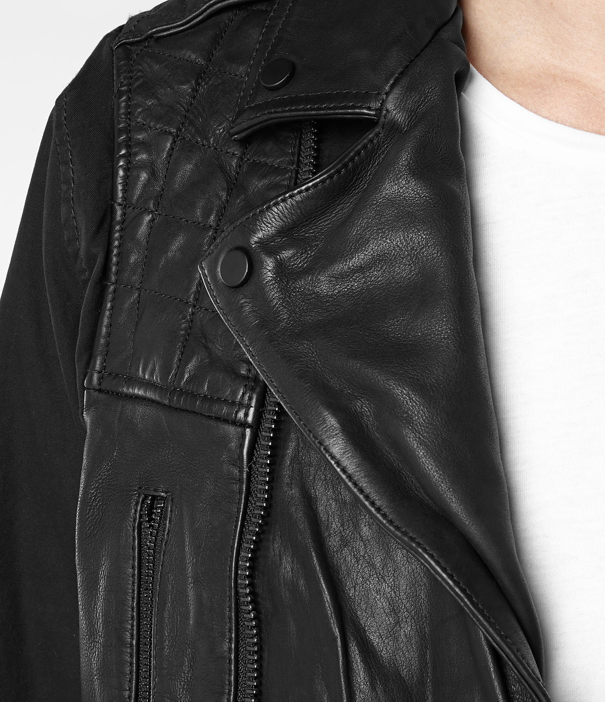 all saints leather jacket ebay