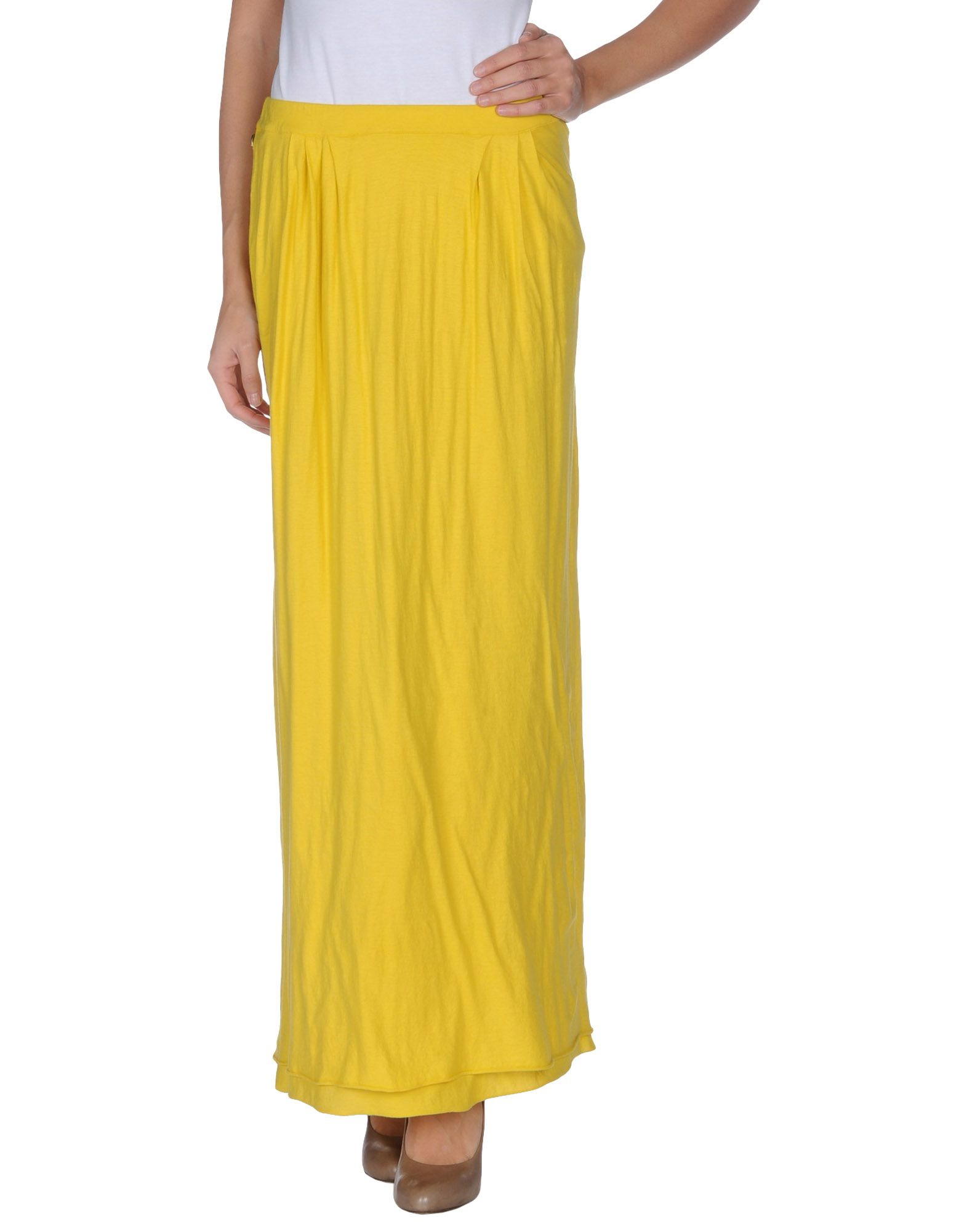Manila grace Long Skirt in Yellow Lyst