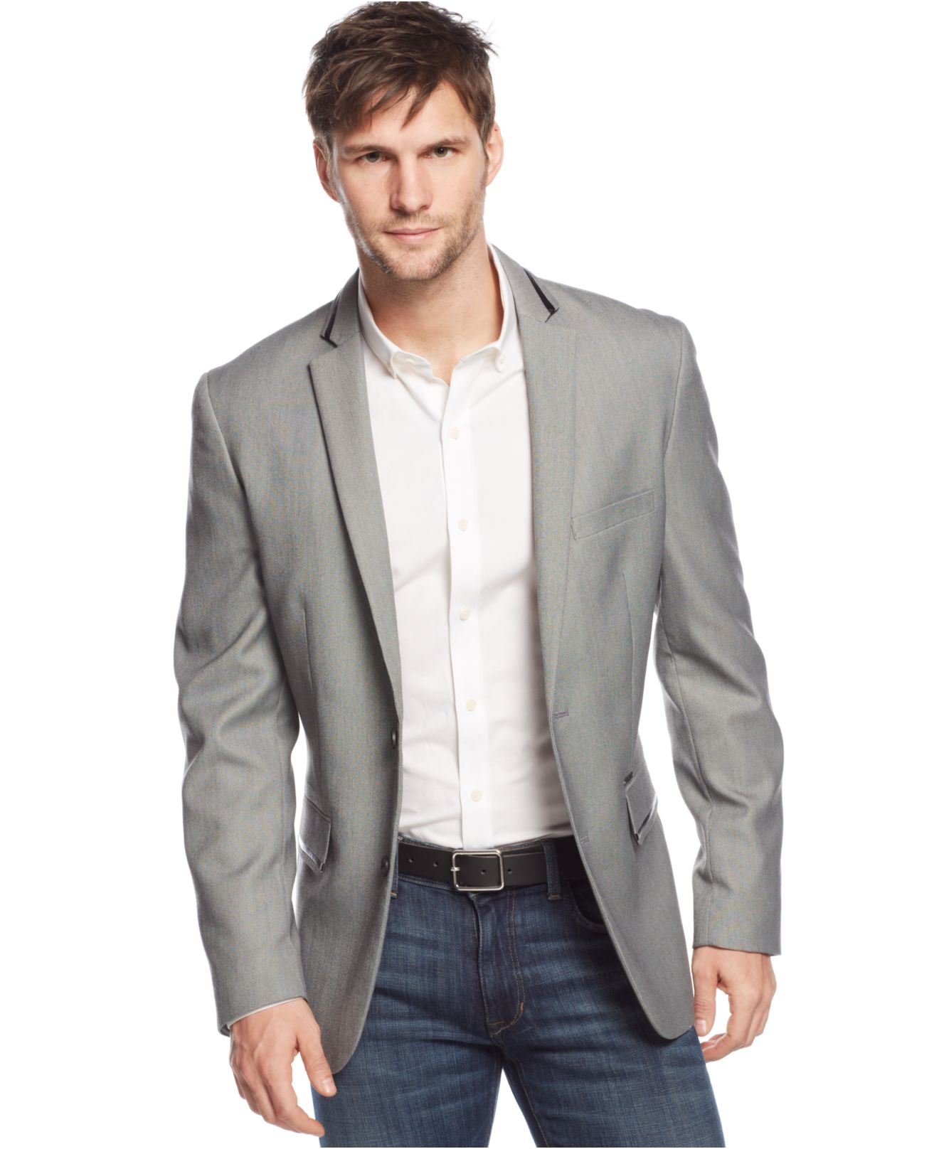 Lyst - Inc International Concepts Williams Slim-Fit Blazer in Gray for Men