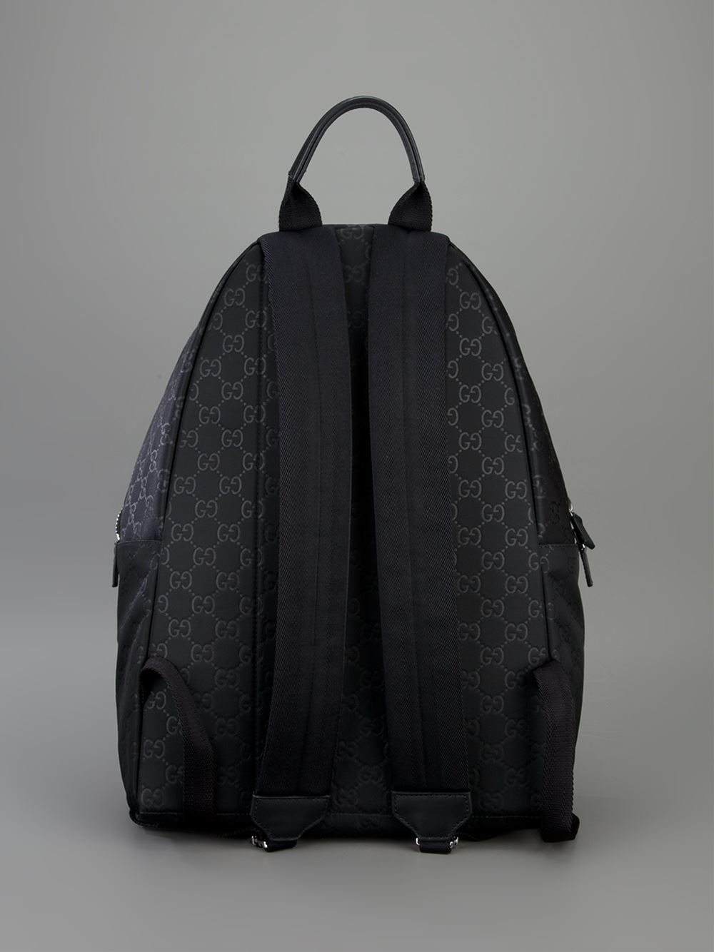 gucci black monogram backpack