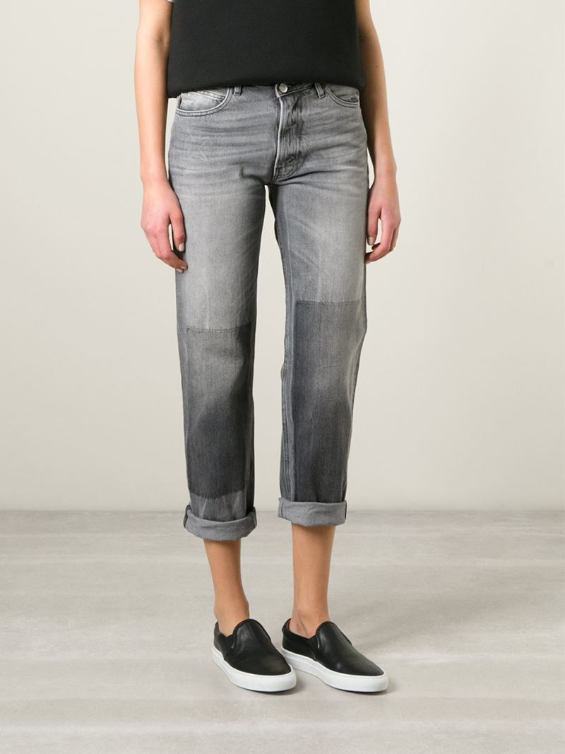 gray boyfriend jeans