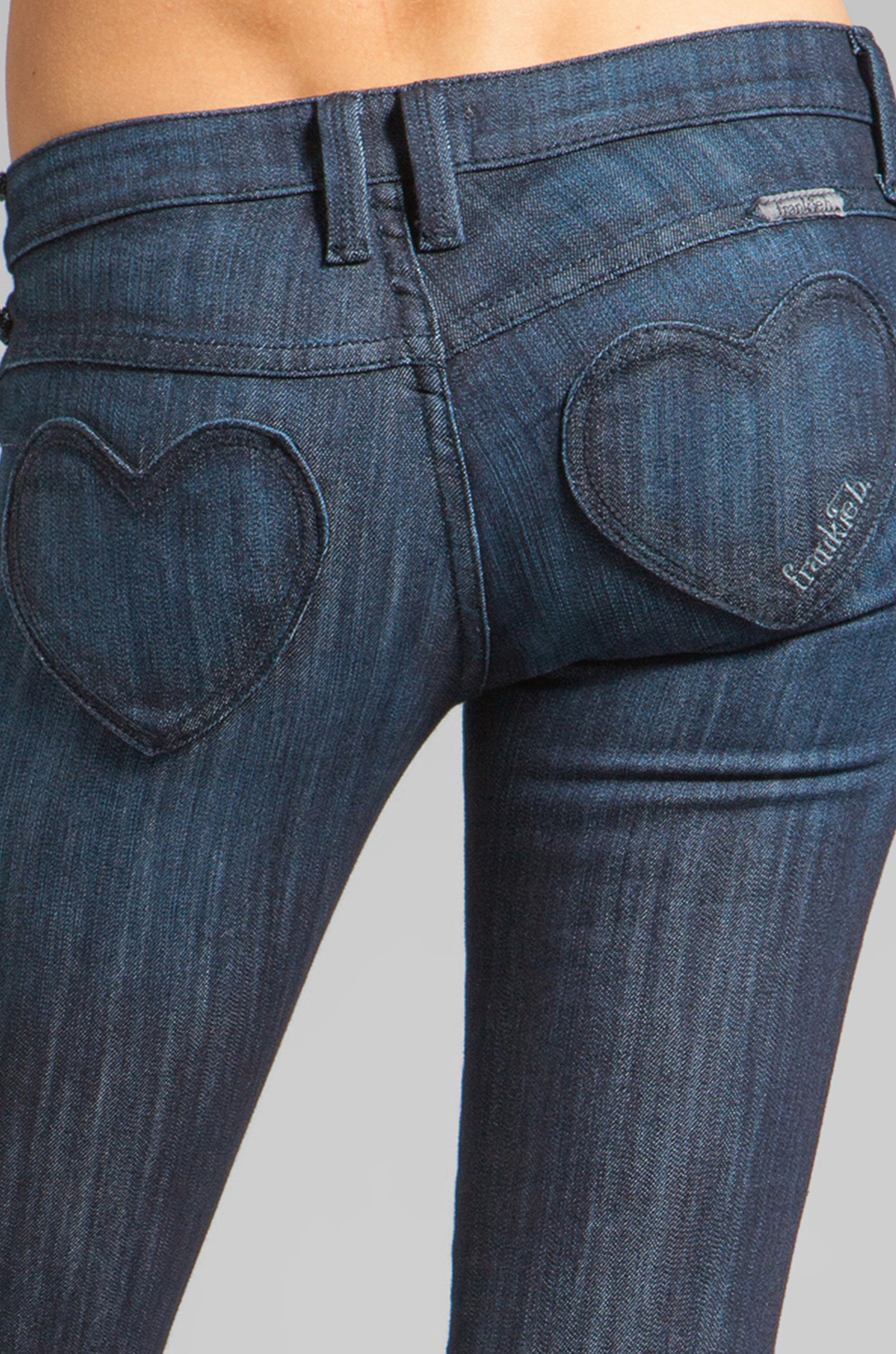 Frankie B. Jeans Fb Mine Heart Pocket Skinny Jean in Blue | Lyst