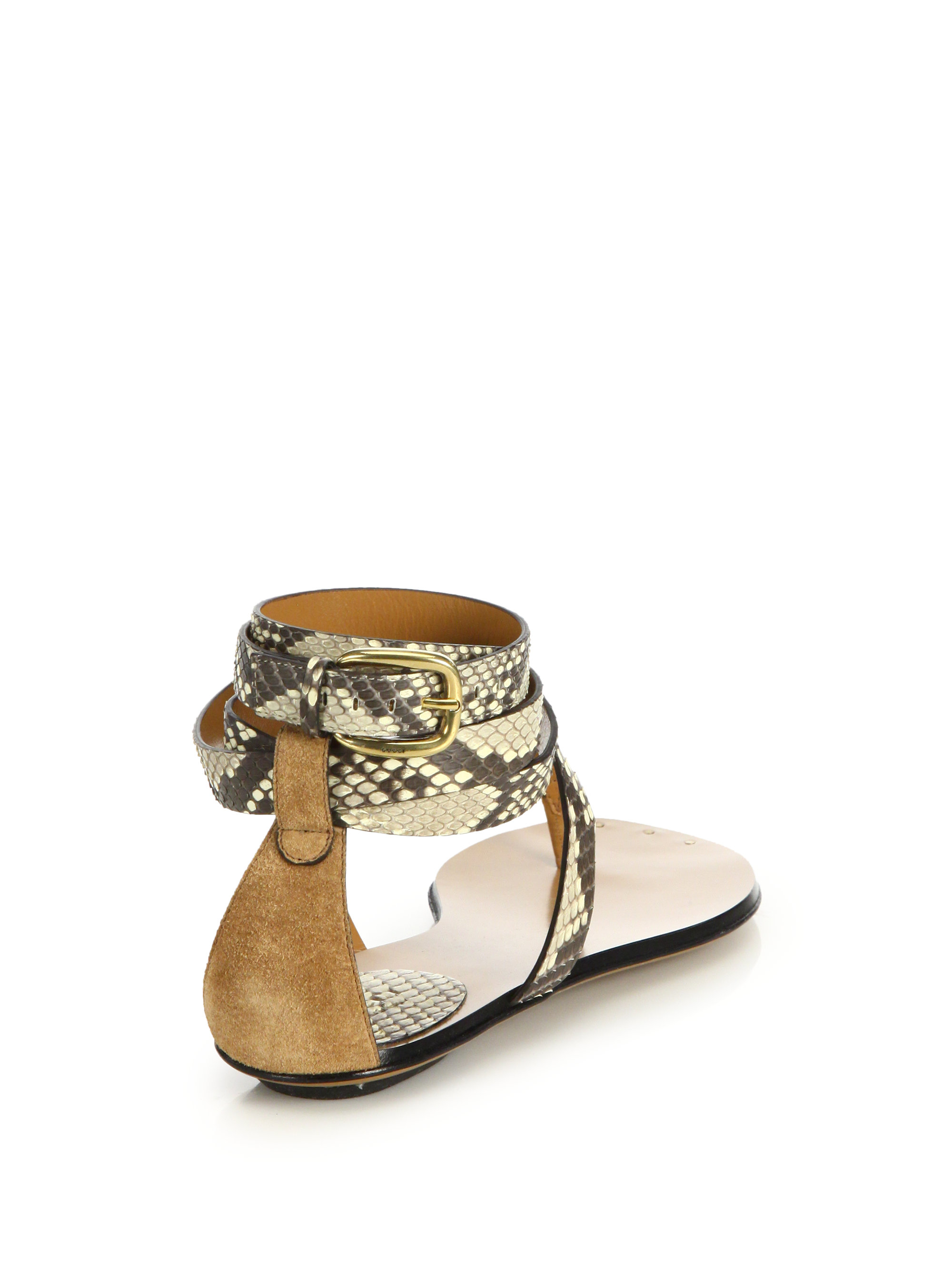 wrap thong sandals