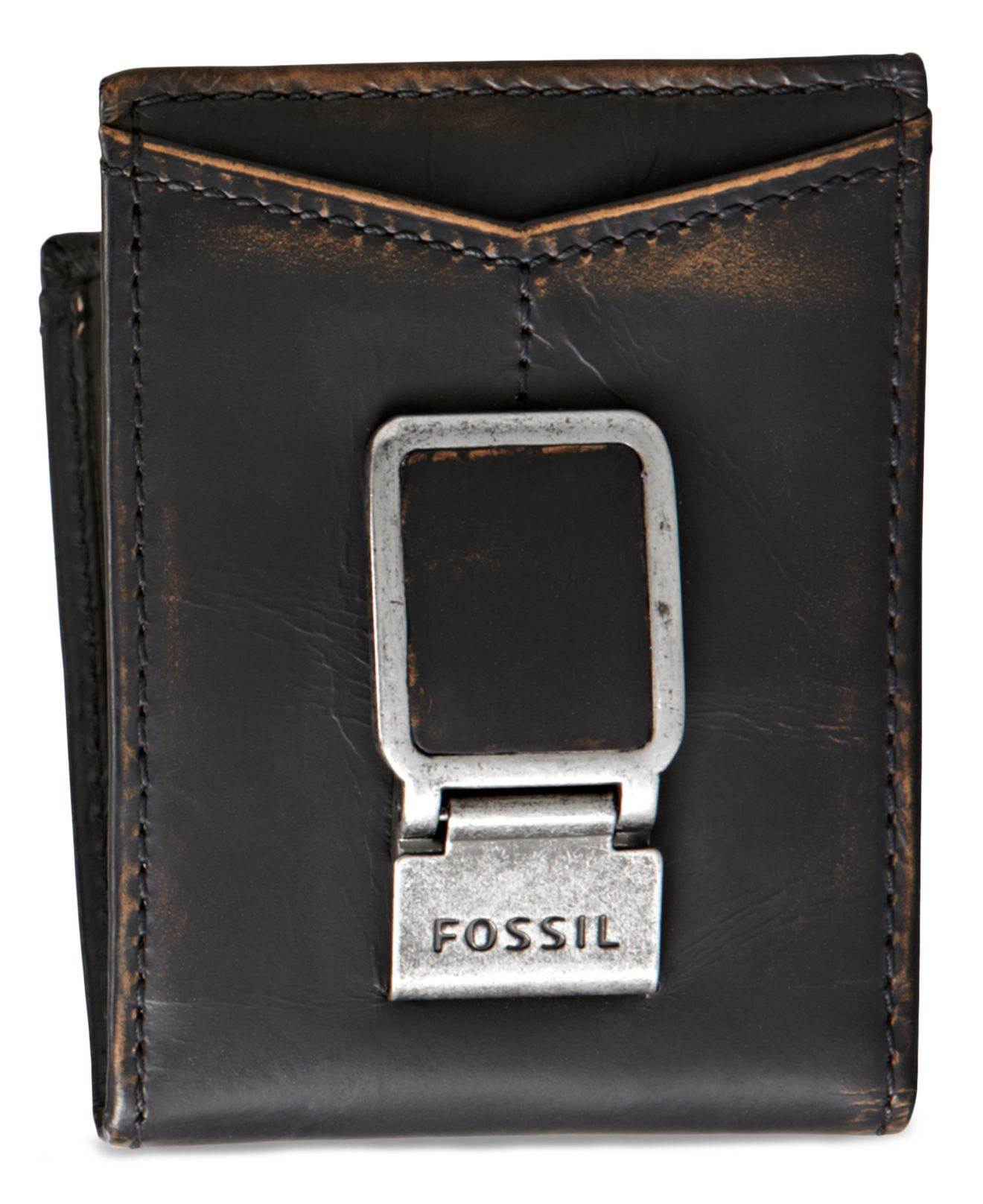 Fossil Carson Id Bifold Wallet in Black for Men - Lyst