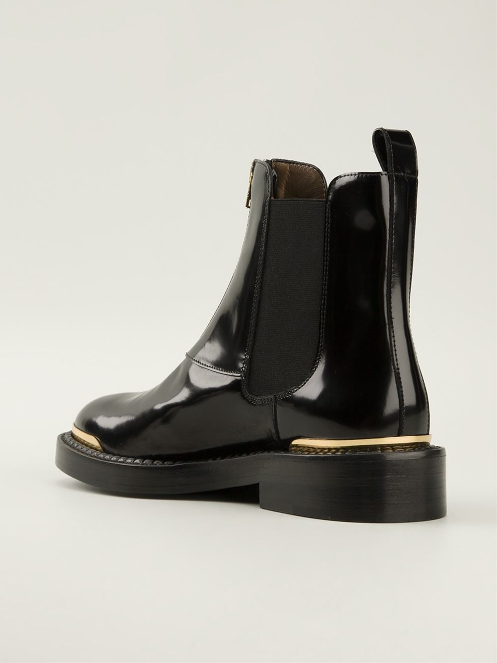front zipper chelsea boots