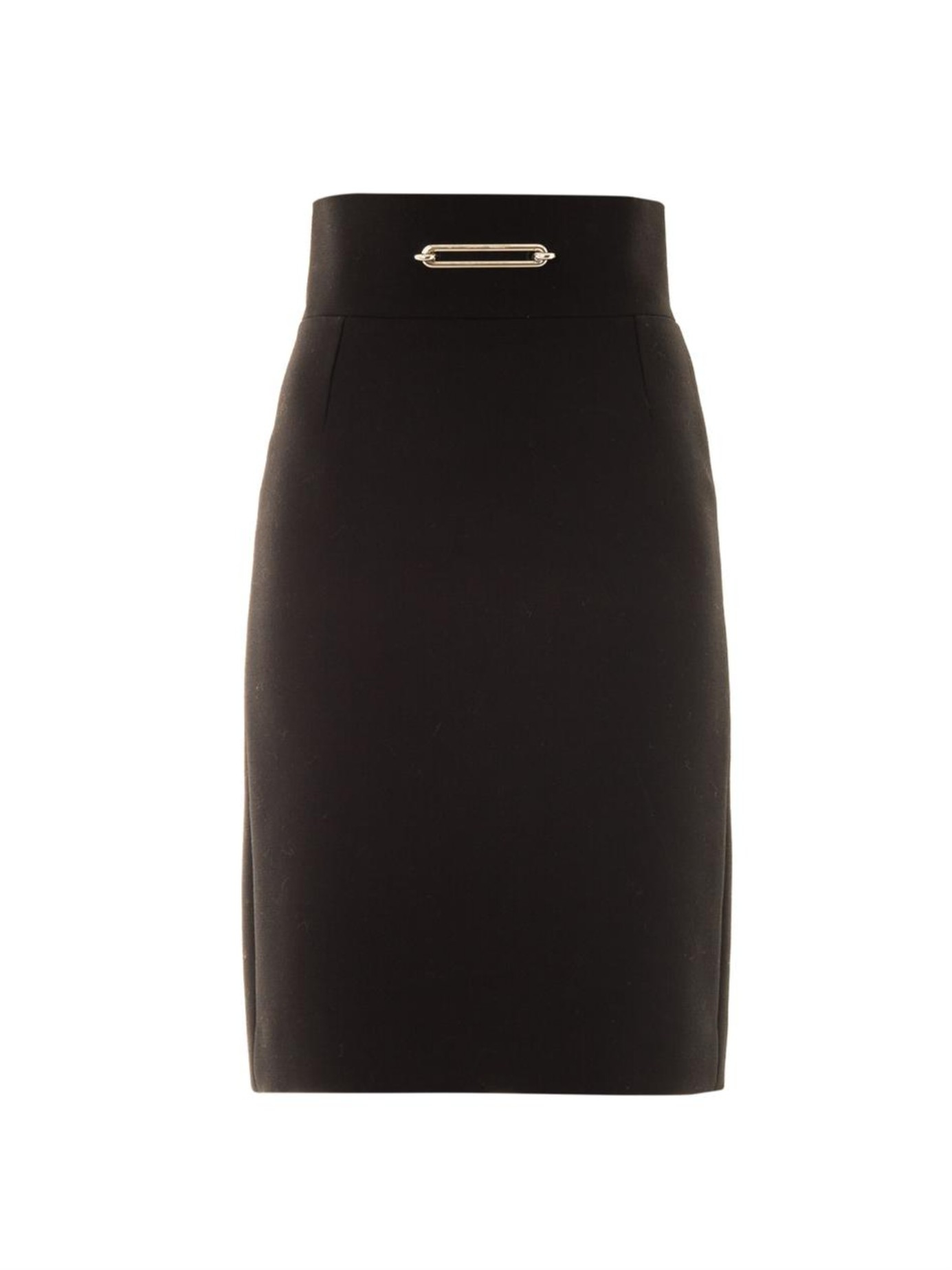Balenciaga Wool Pencil Skirt in Black - Lyst