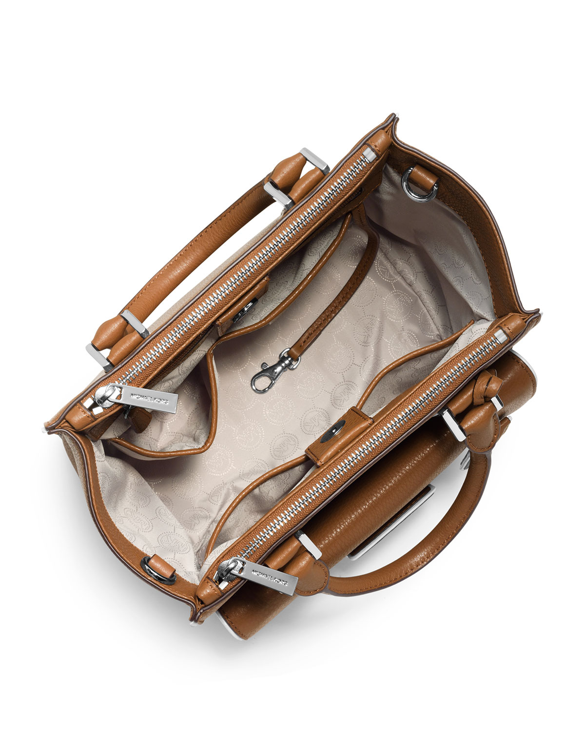 Michael Kors Michael Medium Audrey Satchel in Brown - Lyst