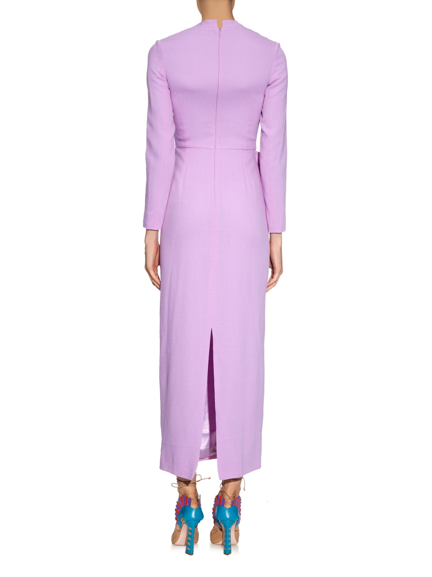 light purple midi dress