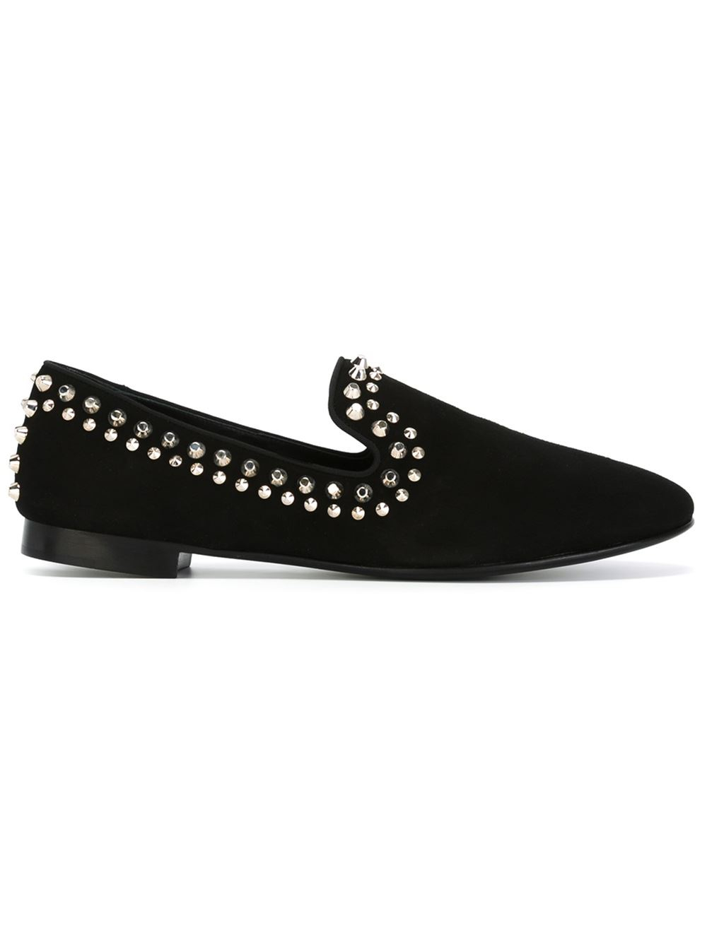 studded slippers giuseppe zanotti studded slippers in black for lyst studded slippers giuseppe zanotti studded slippers in black for lyst