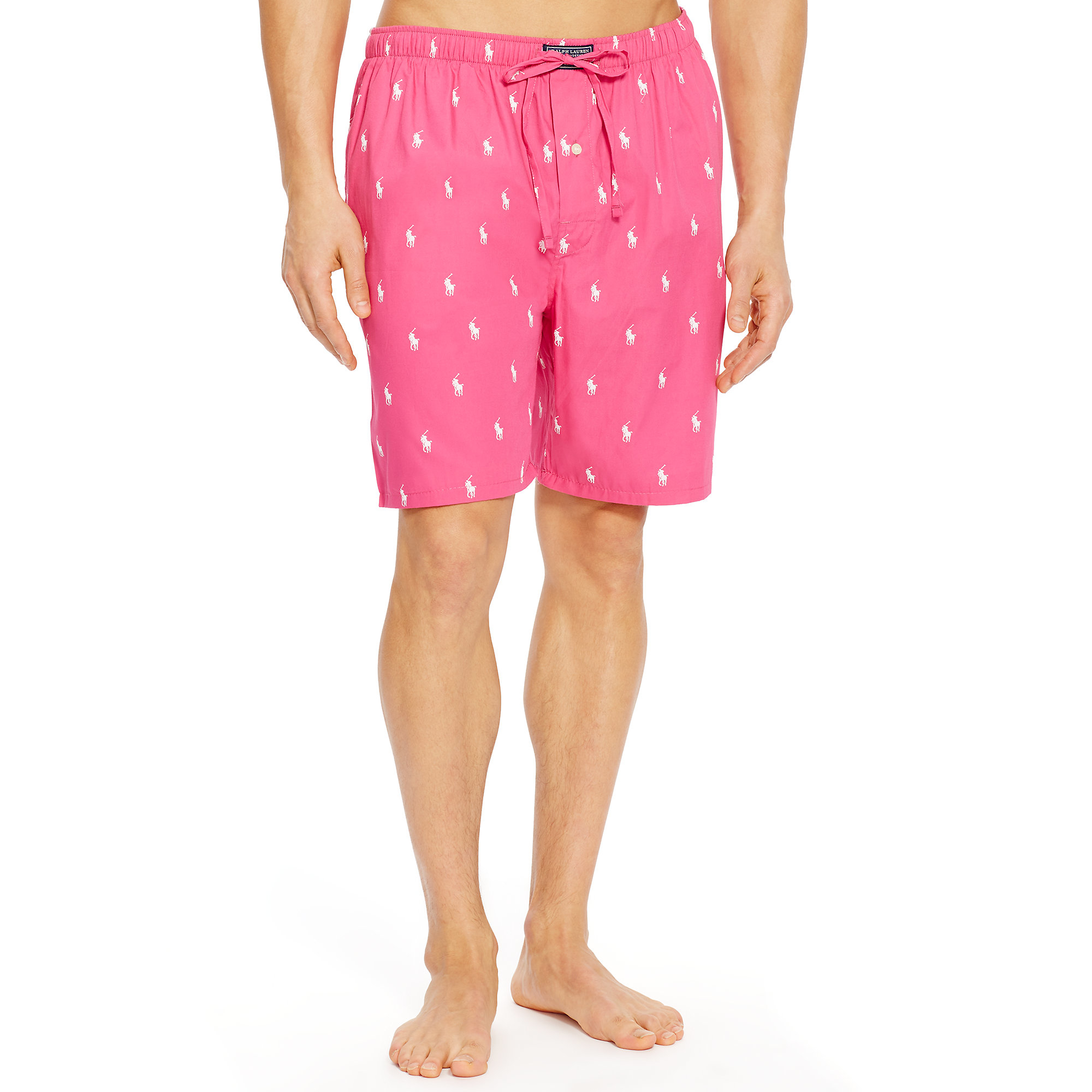 defekt dårligt flydende Polo Ralph Lauren Allover Pony Sleep Short in Pink for Men | Lyst