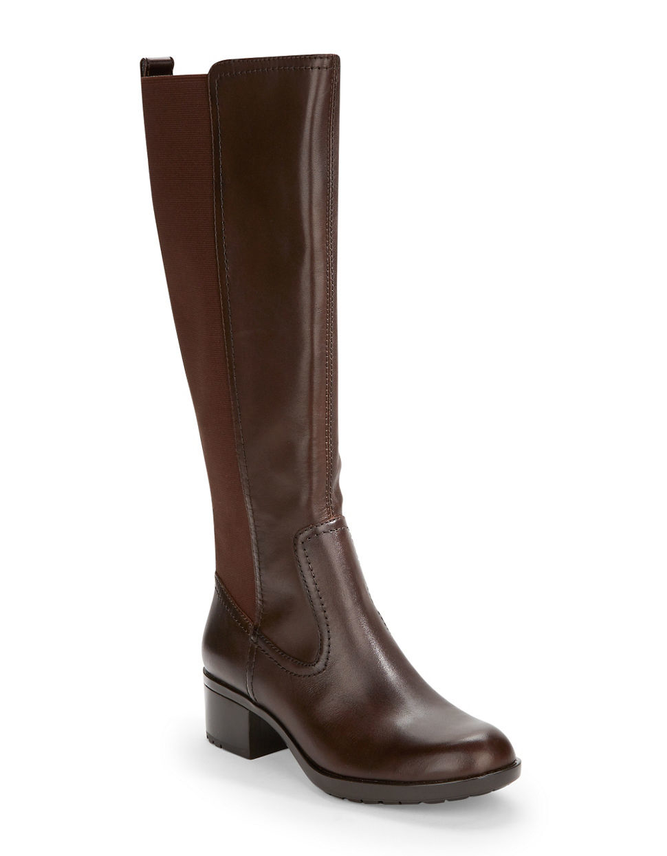 Bandolino Balmana Leather Knee-high Boot in Brown | Lyst