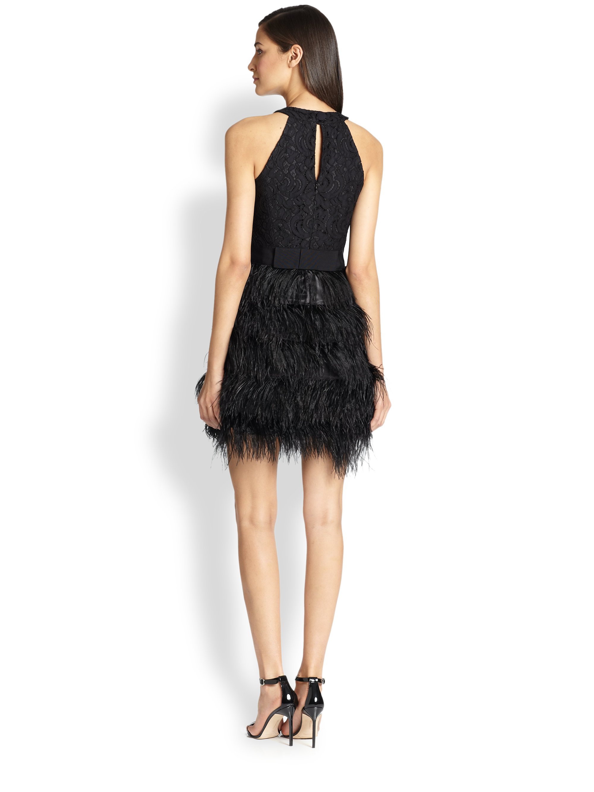 milly blair feather dress