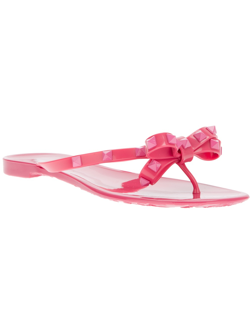Lyst - Valentino Studded Sandal in Pink