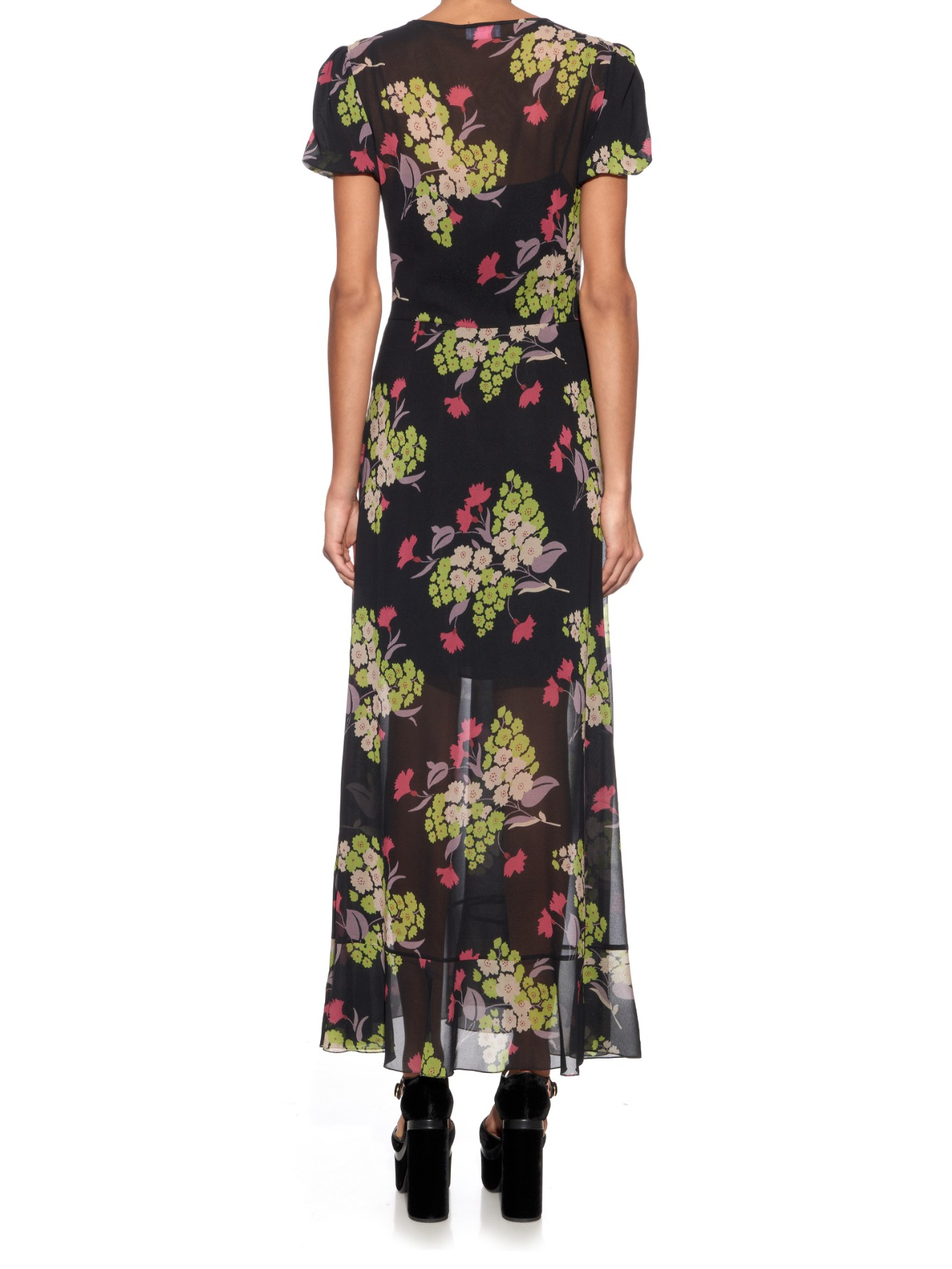 red valentino floral print dress
