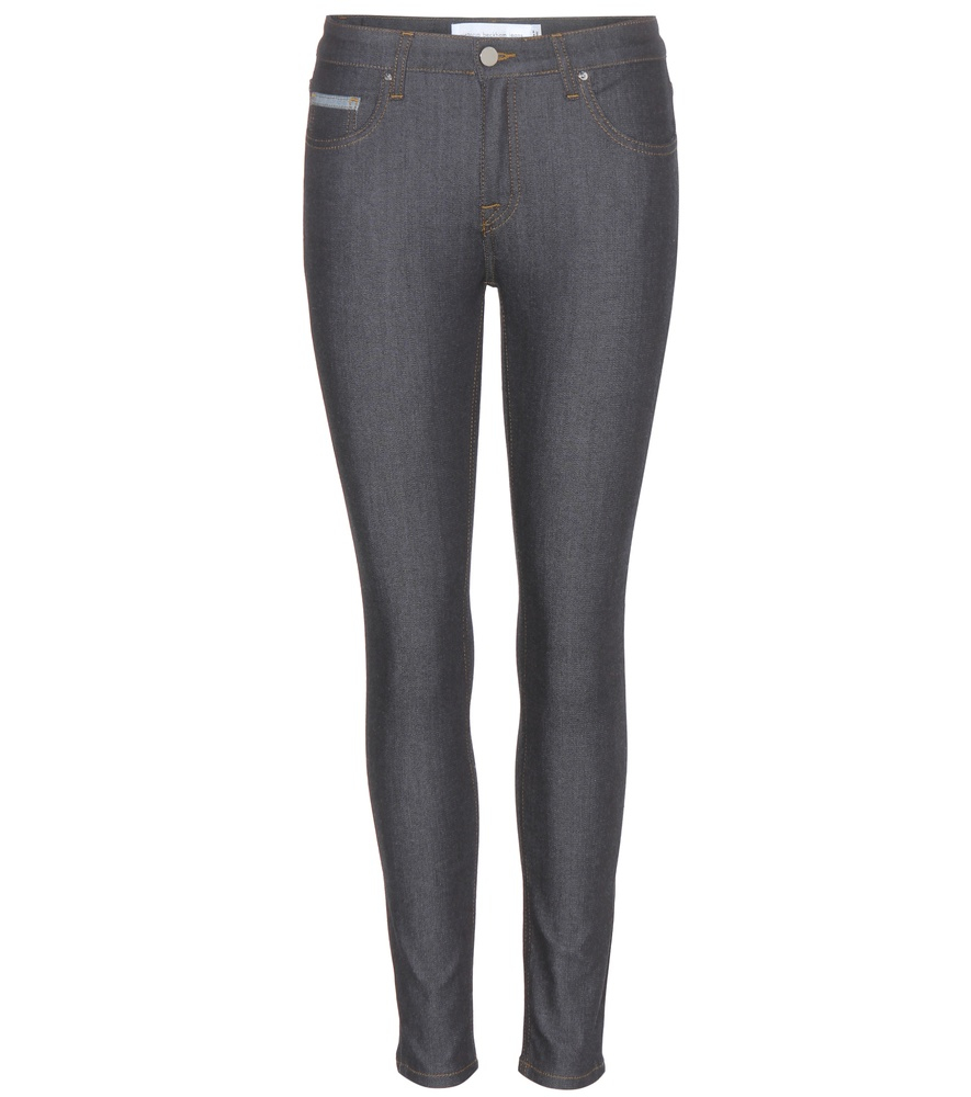Victoria Beckham Denim Ankle Slim Cropped Skinny Jeans in Blue - Lyst