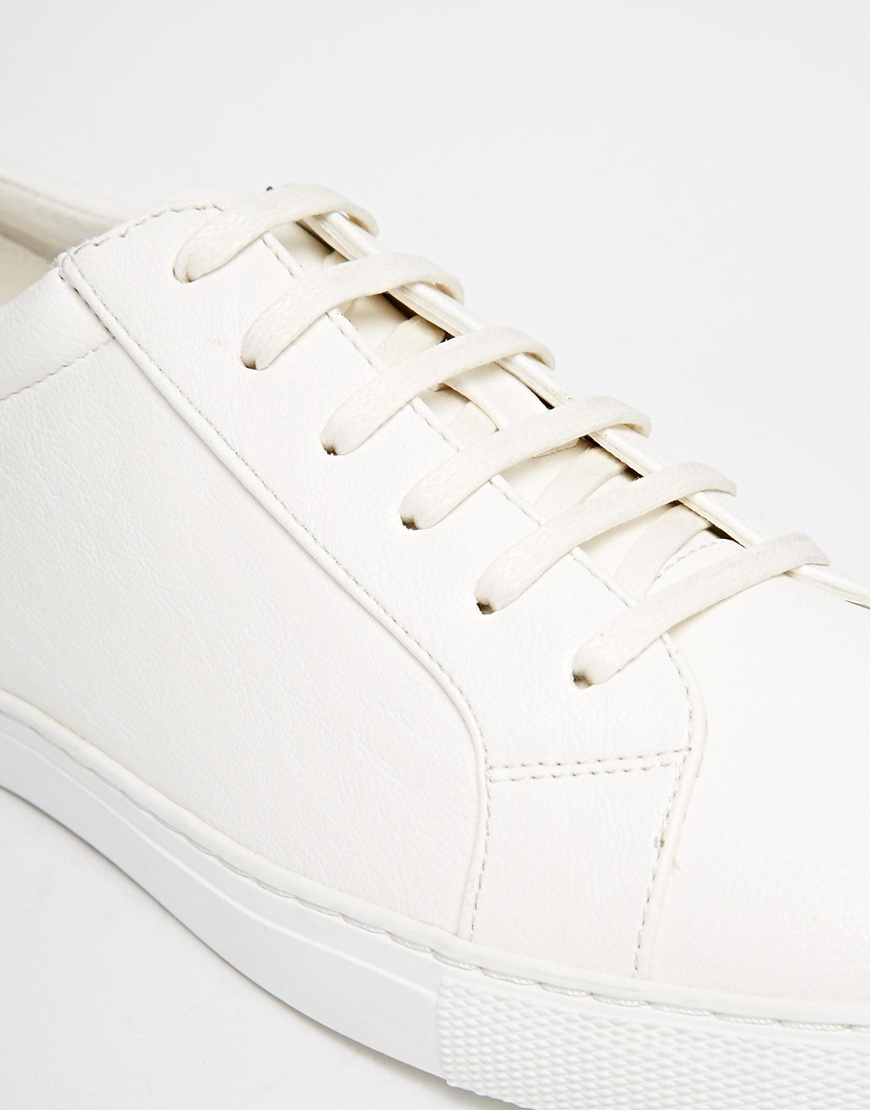 asos leather sneakers