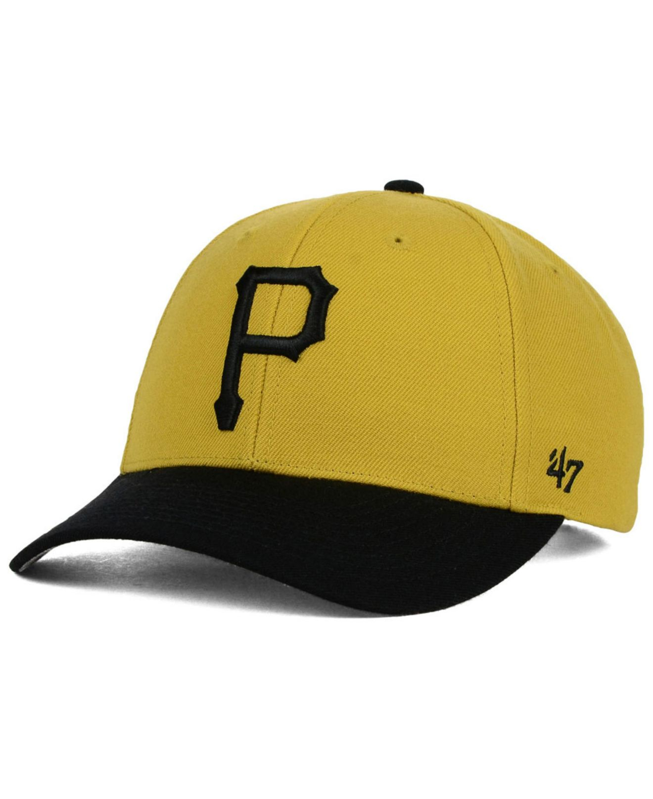 47 Brand Pittsburgh Pirates MLB Black Snap Back Hat Cap Adult One