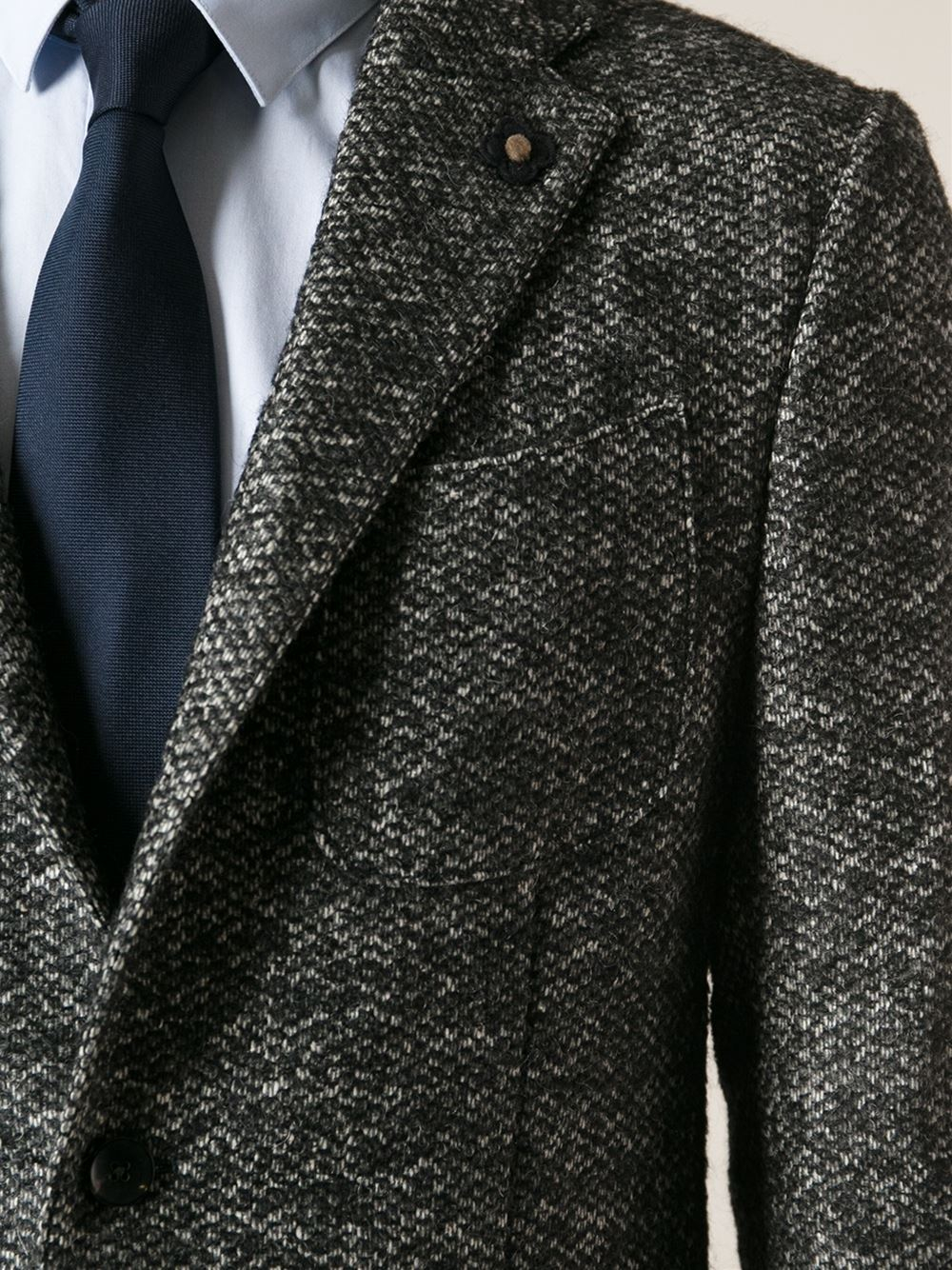 black tweed jacket mens