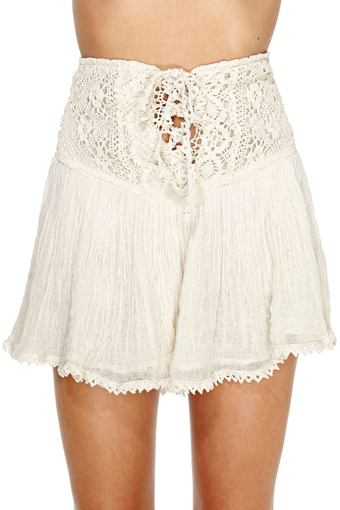 Nasty gal Jens Pirate Booty Wisteria Corset Skirt in Natural | Lyst