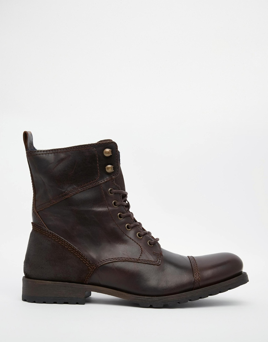 Lyst - Aldo Graegleah Leather Derby Boots in Brown for Men