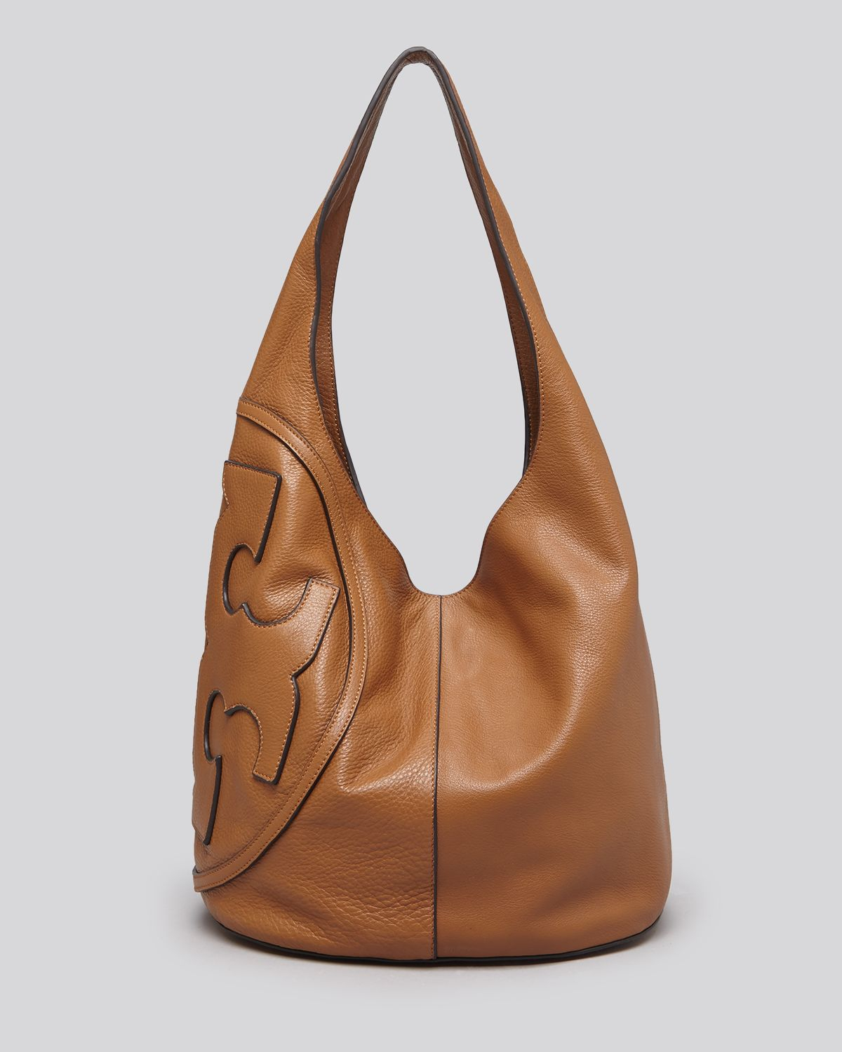 Tory Burch Hobo - All T in Brown | Lyst