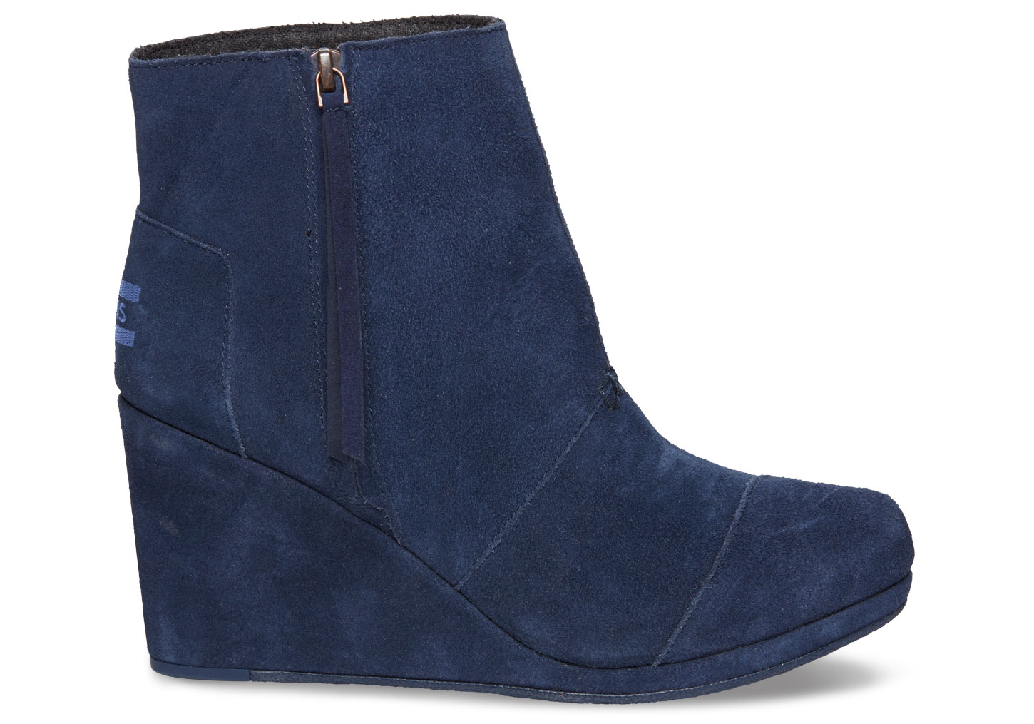 TOMS Navy Suede Women'S Desert Wedge 