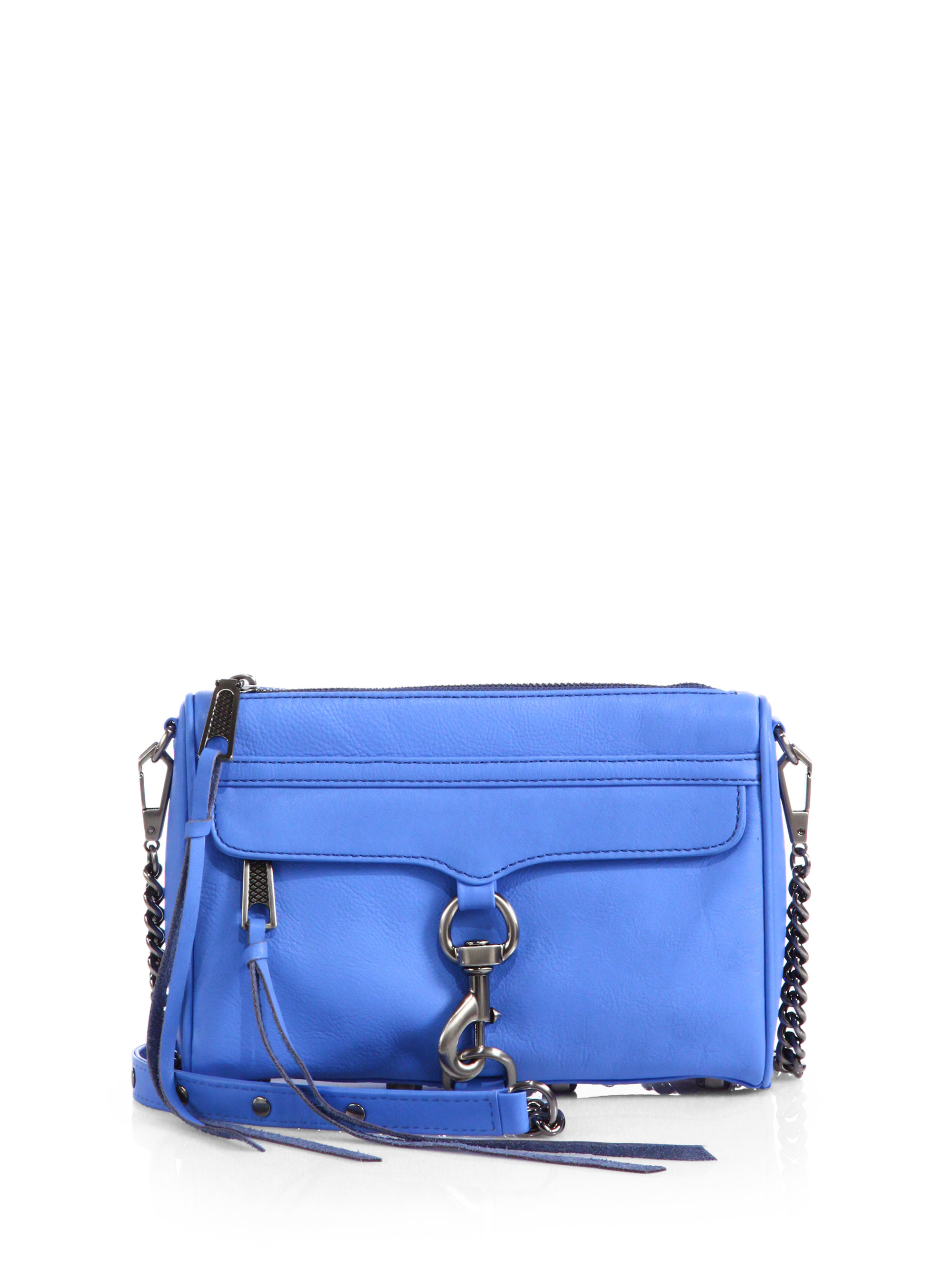 Rebecca Minkoff Mini Mac Crossbody Bag in Blue (TWILIGHT BLUE) | Lyst