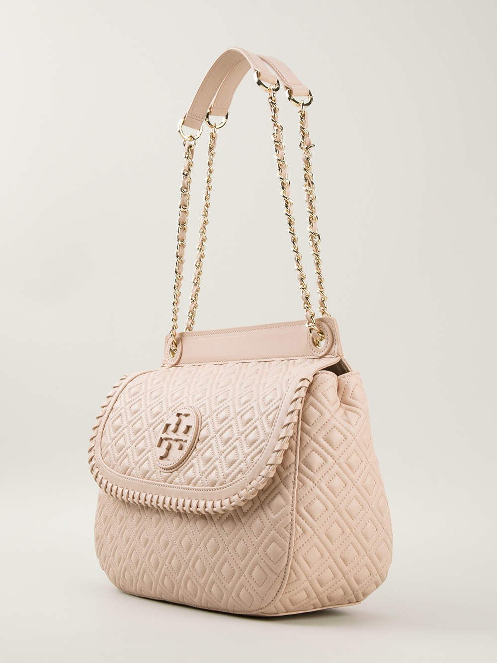 Lyst - Tory Burch Quilted Shoulder Bag in Pink