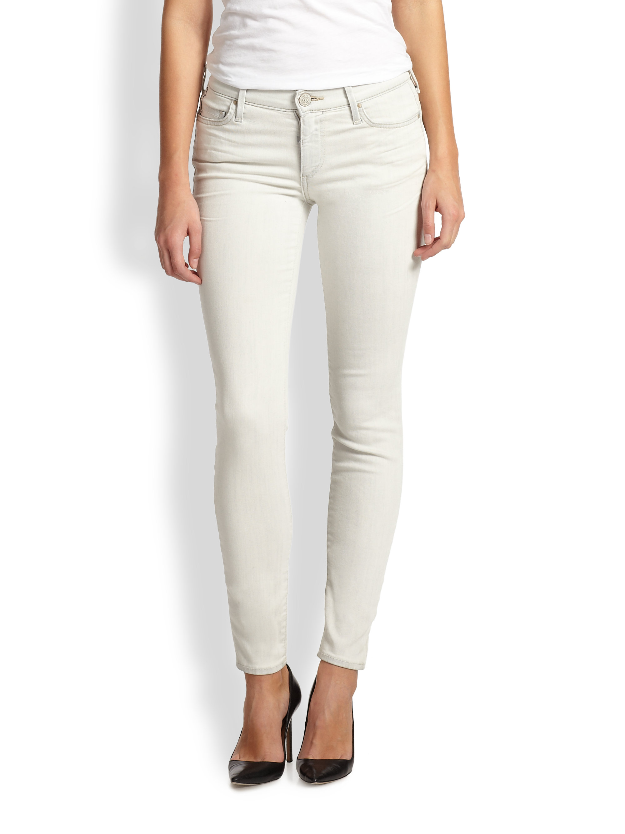 Lyst - True religion Victoria Skinny Ankle Jeans in Natural