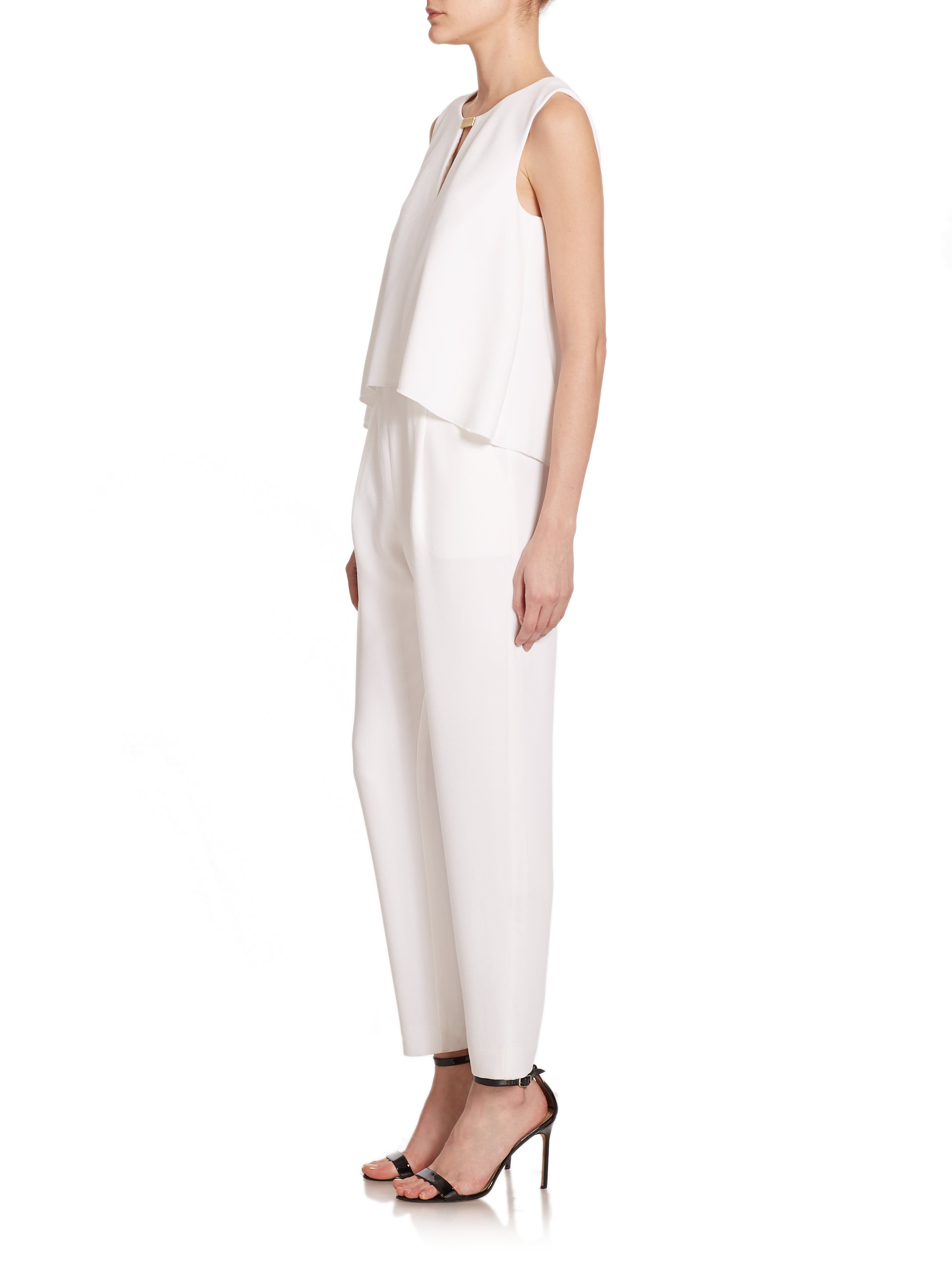 trina turk white jumpsuit