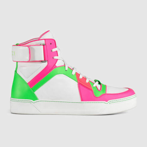 pink and green gucci shoes