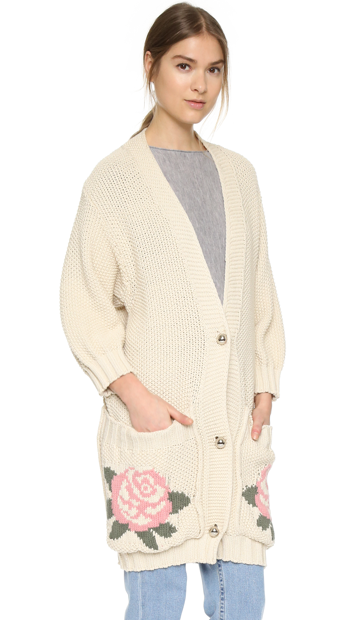 tak ori pocket cardigan in lyst tak ori pocket cardigan in lyst