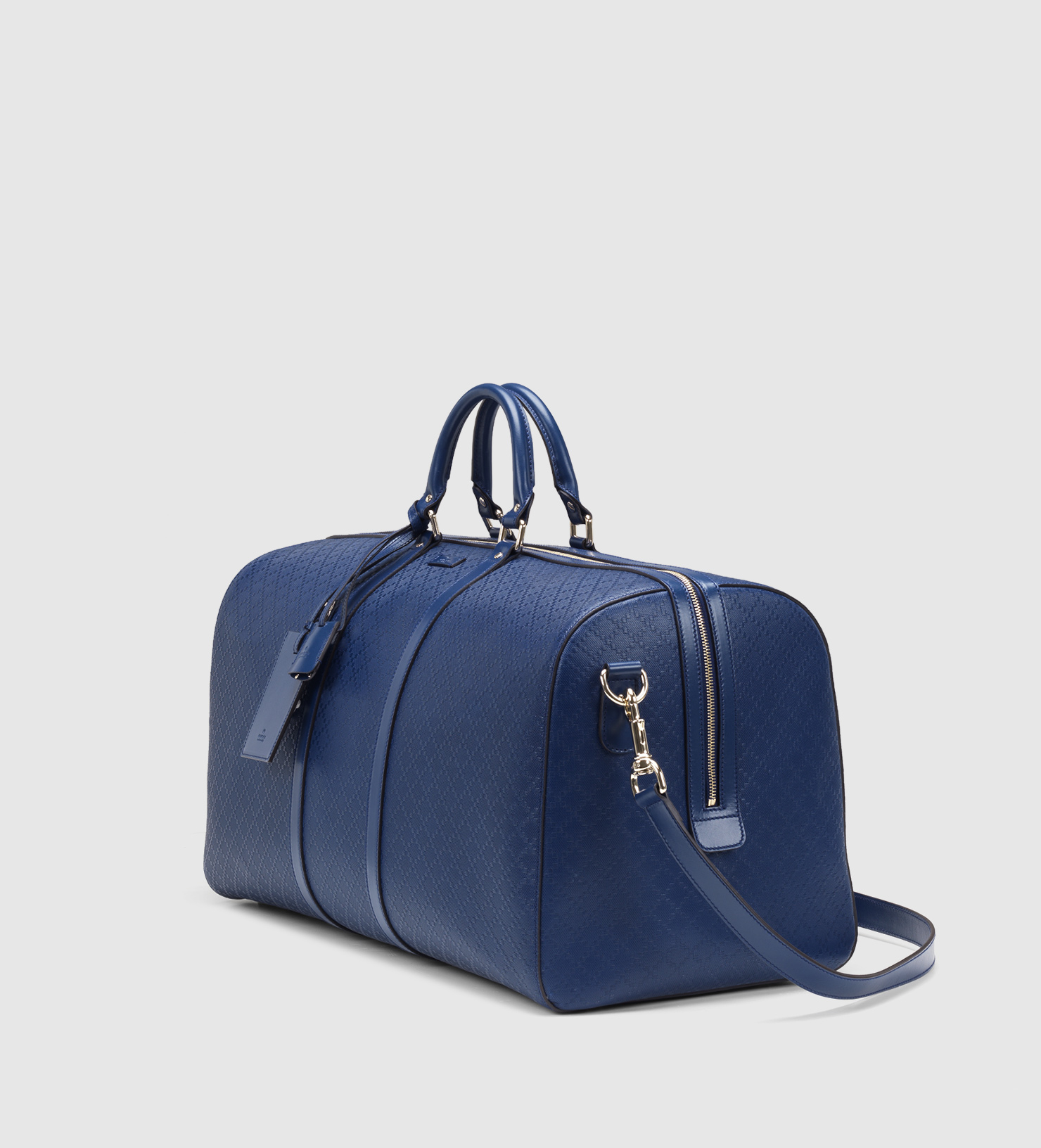 blue gucci duffle bag