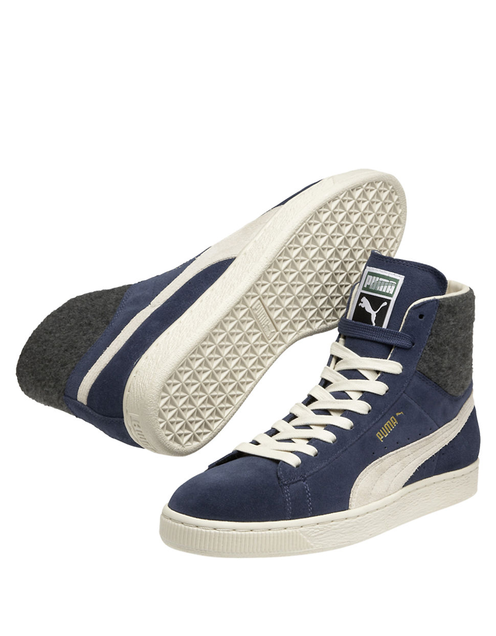 Puma Suede Mid City Sneakers in Blue for Men | Lyst