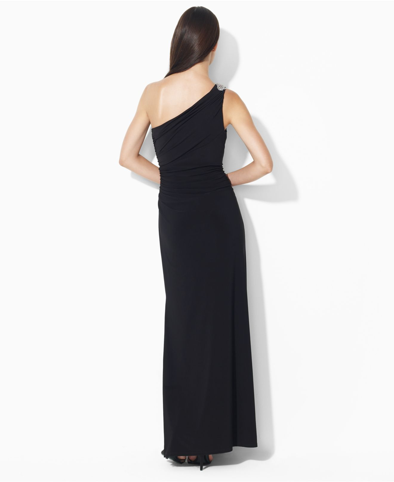 black one shoulder dress