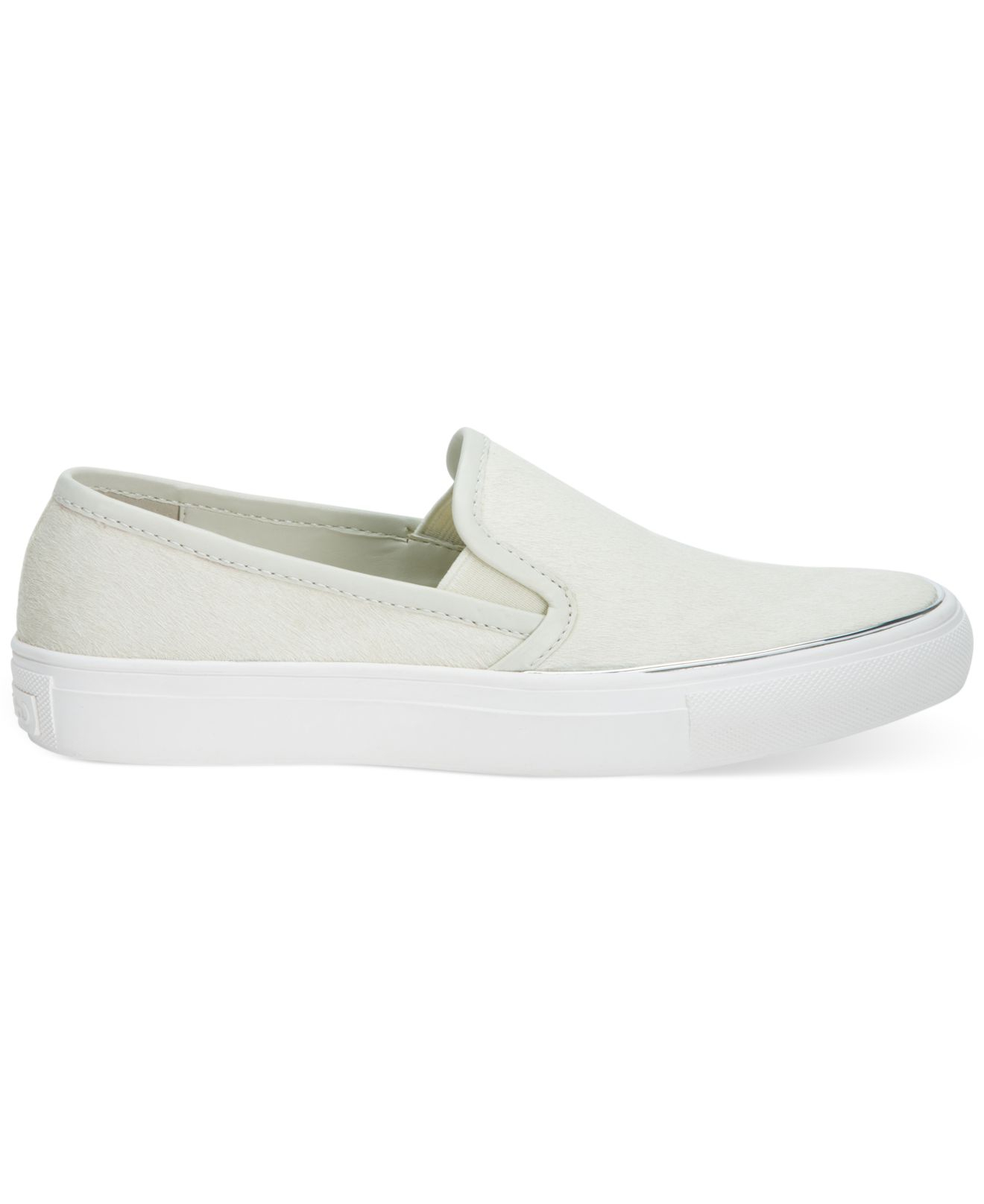 calvin klein white slip on shoes