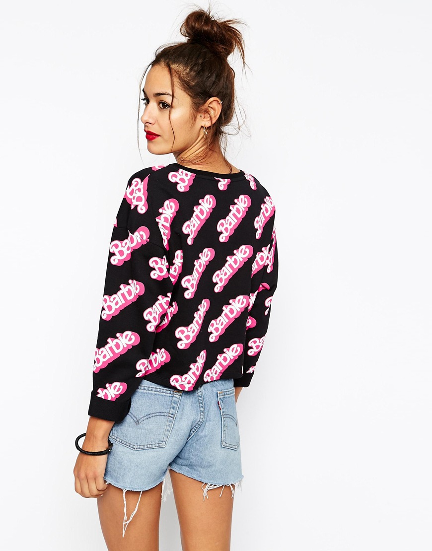 asos barbie sweatshirt
