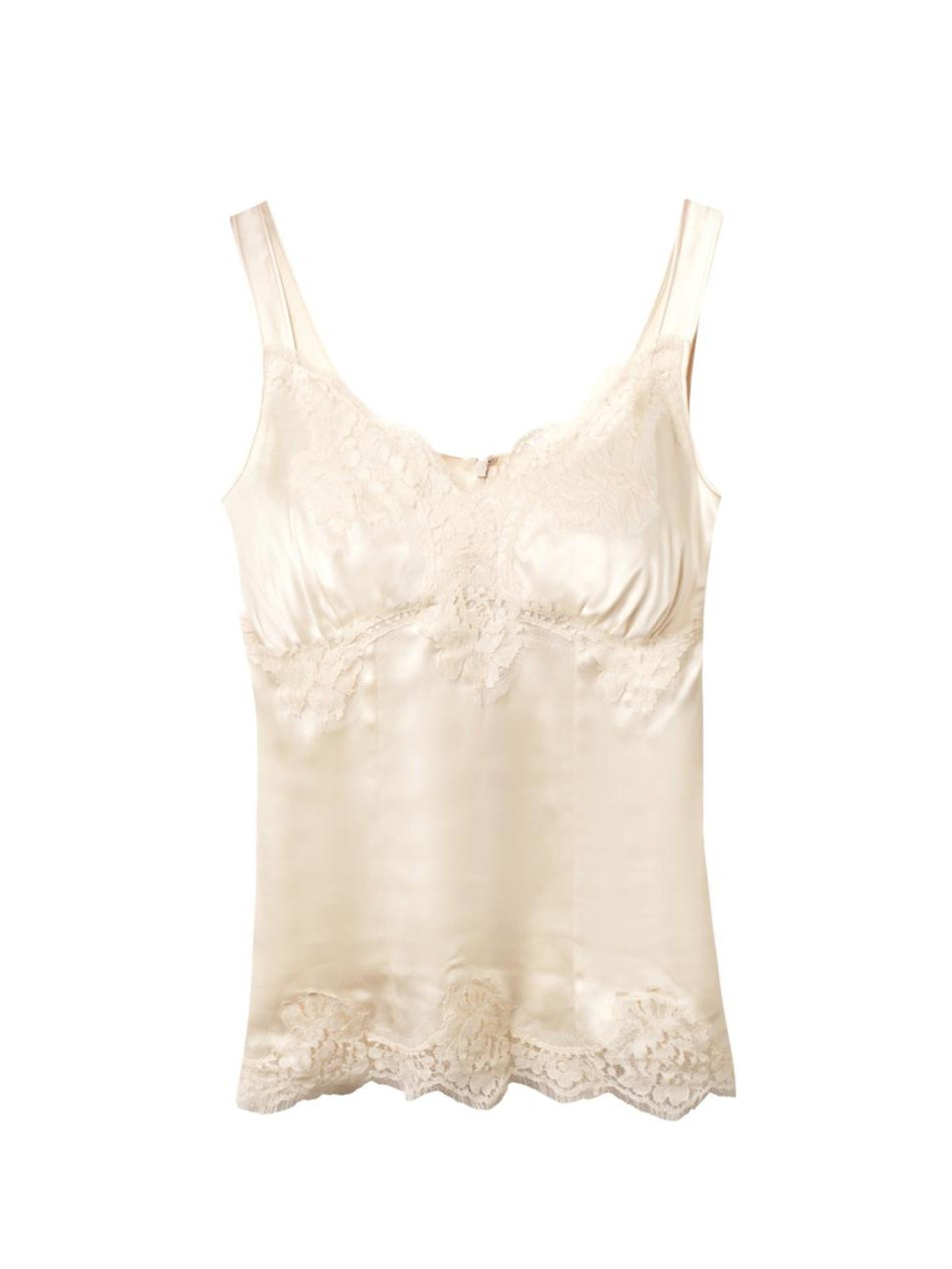 cream satin camisole
