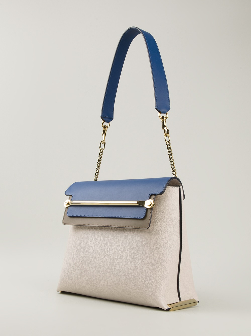 Chloé Medium &#39;clare&#39; Shoulder Bag in White | Lyst
