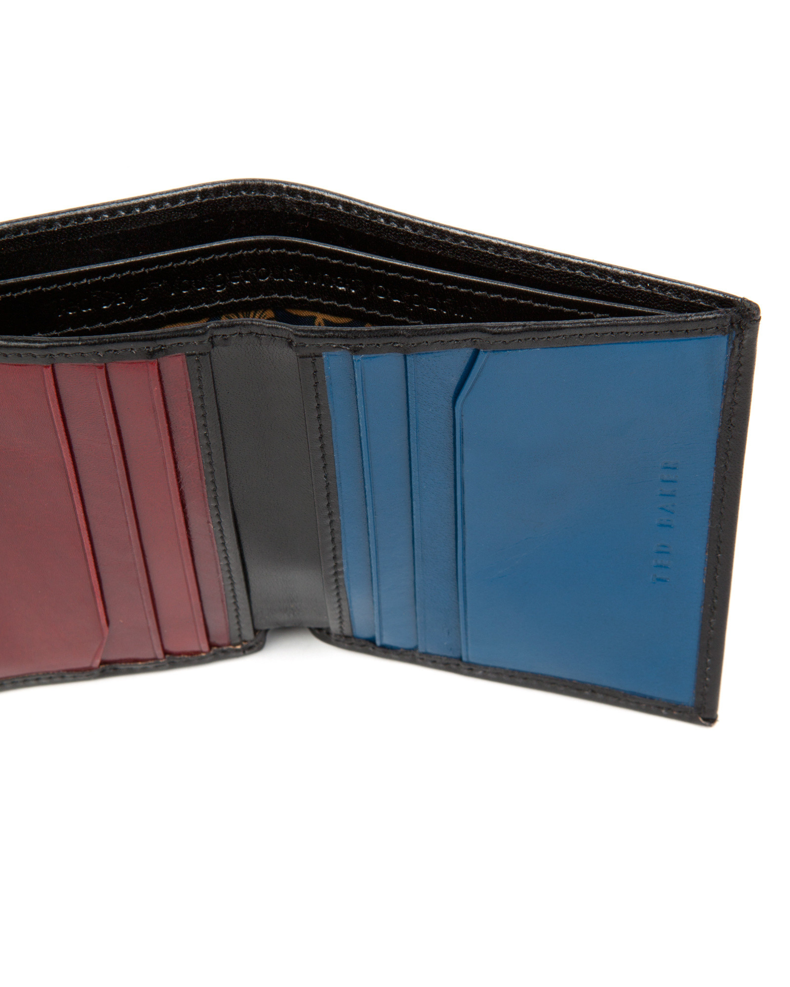 Ted baker Leather Bifold Wallet in Black for Men | Lyst