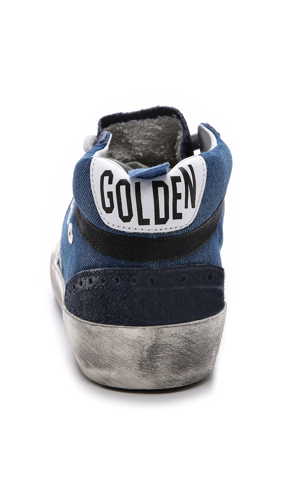 Golden Goose Deluxe Brand Mid Star Sneakers - Denim in Blue - Lyst
