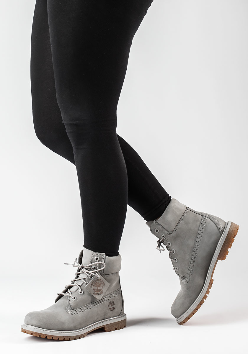 timberland slim premium 6 inch boots eiffel tower grey nubuck