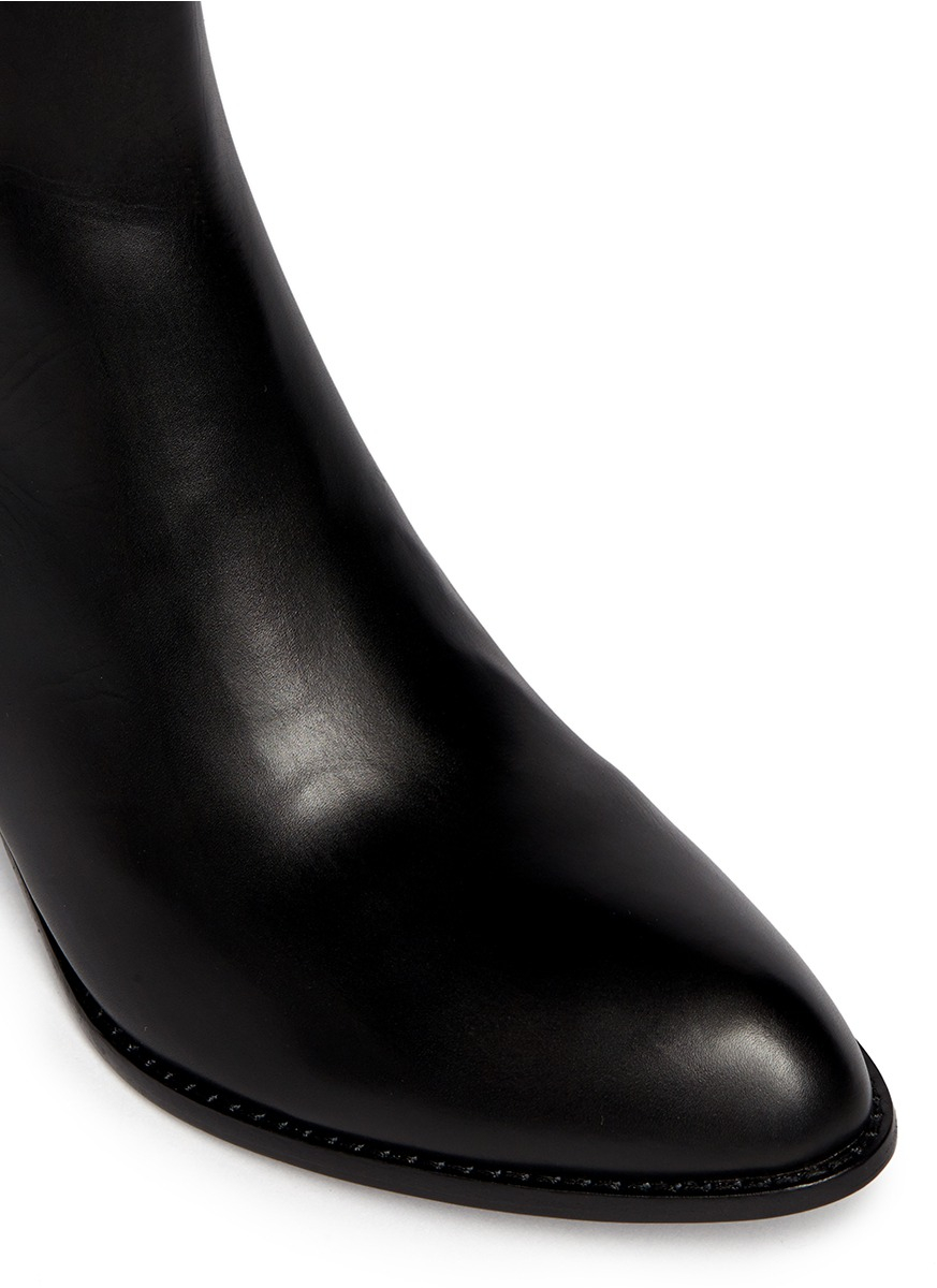 Alexander 'anouck' Heel Leather Boots in | Lyst